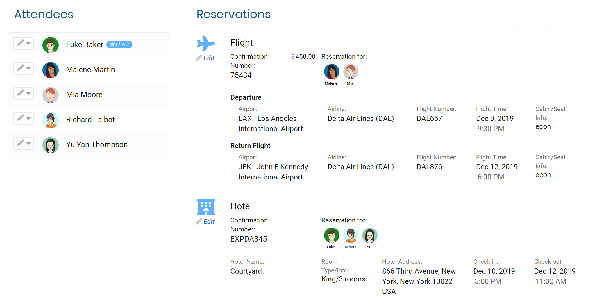 Travel Reservations